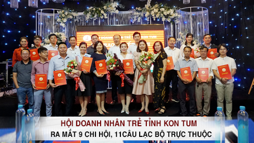 Chiều ngày 17/4/2021 Hội Doanh Nhân Trẻ tỉnh Kon Tum đã công bố quyết định Thành lập 9 Chi Hội, 11câu lạc bộ trực thuộc