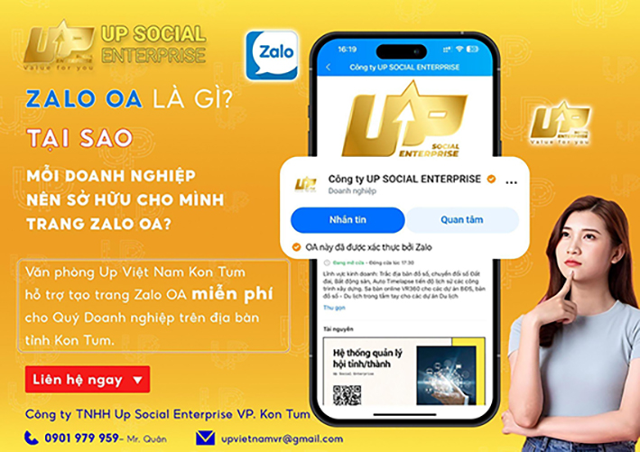 Up Việt Nam hỗ trợ Doanh nghiệp triển khai truyền thông Zalo OA xây dựng thương hiệu & bán hàng tối ưu